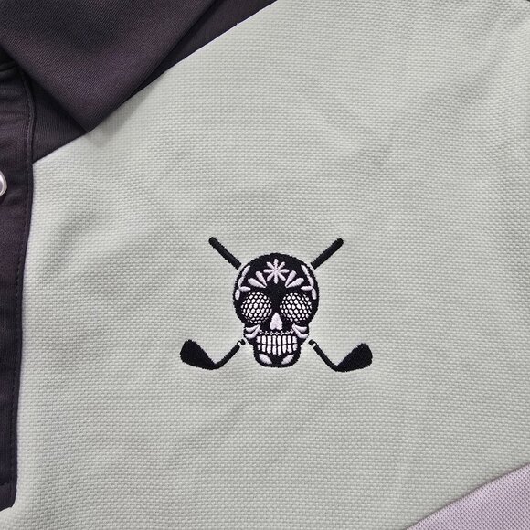 Chuco Golf Polo Shirt Mens XL‎ White Black Golf Performance Athletic Preppy - Picture 3 of 10